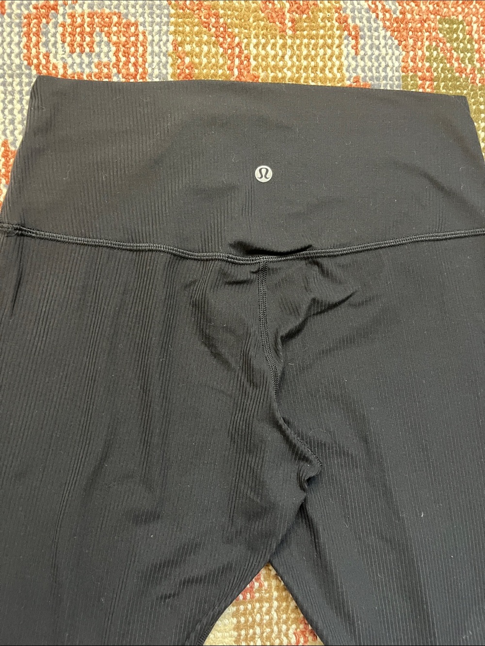 lululemon Align Ribbed High-Rise Pant 28” Black Size 10 Nulu Leggings EUC - Picture 9 of 10